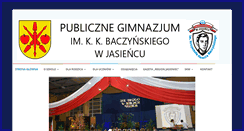 Desktop Screenshot of gimnazjum.jasieniec.pl